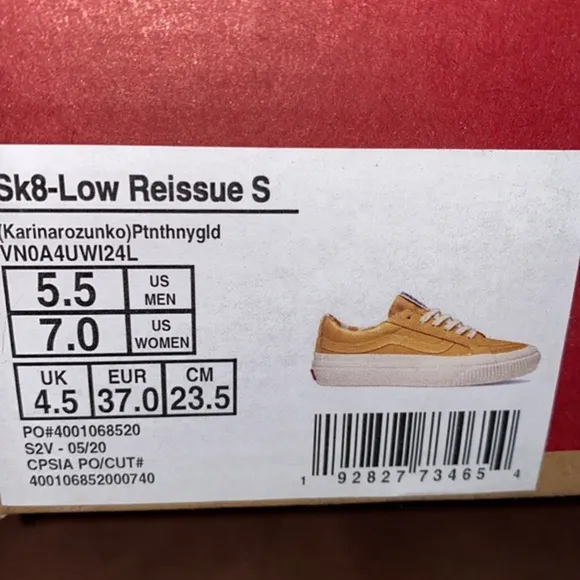 VANS UA Karina Rozunko Low-Reissue SF Sneakers 5.5