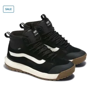 Vans Ultrarange Exo Hi MTE Boots Shoes All Weather Mens 7.5 Womens 9 Black White