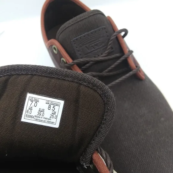 VANS unisex fashion leather sneakers