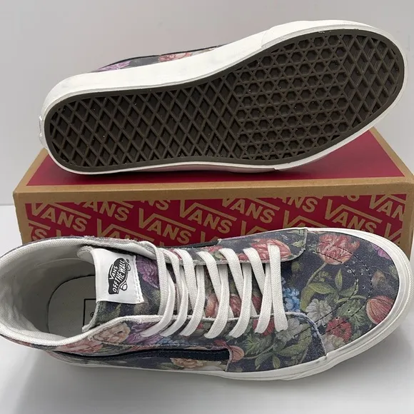Vans WMNS Moody Floral Sk8-Hi Tapered Sneakers Grey/WhiteVN0A7Q621XM