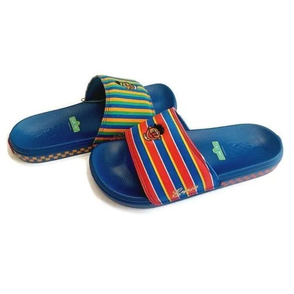 VANS X Sesame Street Ernie and Bert La Costa Slide On Sandal Mens Size 5 Slide