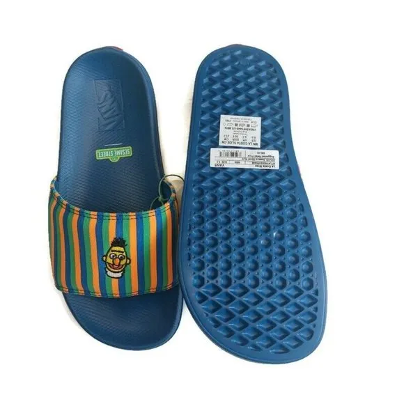 VANS X Sesame Street Ernie and Bert La Costa Slide On Sandal Mens Size 5 Slide