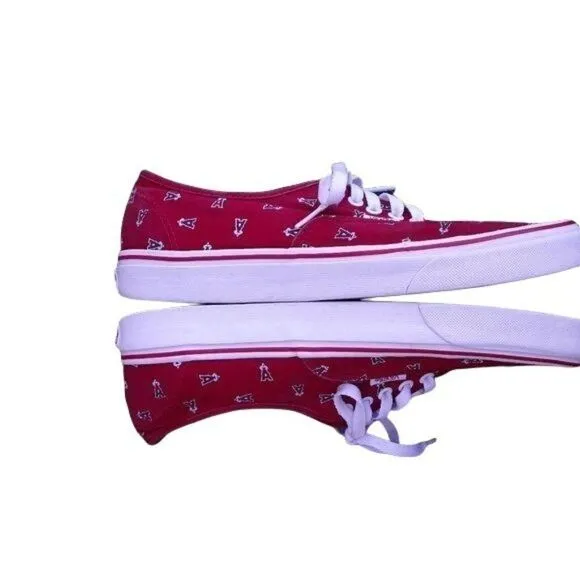 Vans MLB Los Angeles Angles Red A Halo Low Top Sneakers Mens Sz 10 Womens 11.5