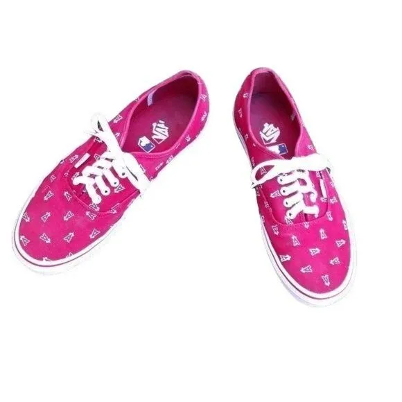 Vans MLB Los Angeles Angles Red A Halo Low Top Sneakers Mens Sz 10 Womens 11.5
