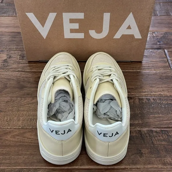 Veja V-10 J-Mesh Womens Sneakers in Jute White Multicolor EU 40 US 9