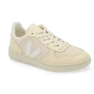 Veja V-10 J-Mesh Womens Sneakers in Jute White Multicolor EU 40 US 9