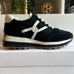 Veronica Beard Valentina Sneaker - Black/White - women’s size 8M - NIB