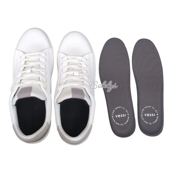 Vessi Soho Quartzite Low Top Waterproof Vegan Leather Casual Sneaker Womens 8