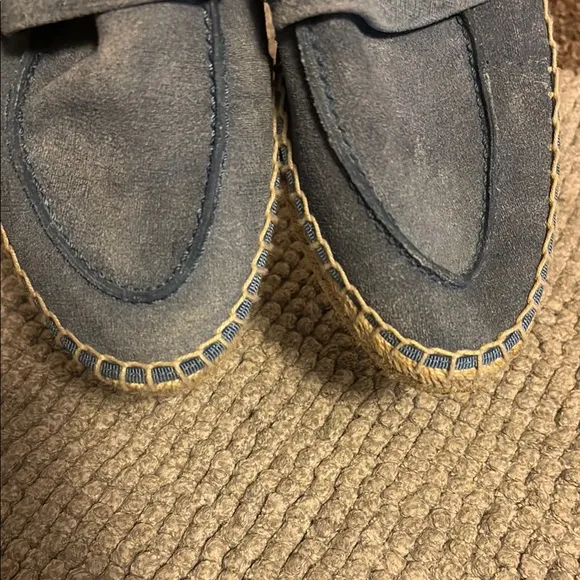 Vince Blue Loafers Slip-On Suede Comfort