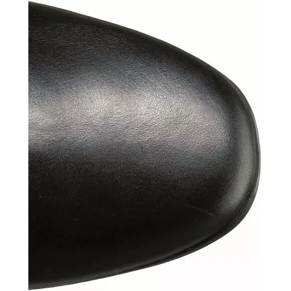 Vince Camuto Karita Women's Black Leather Pull On Over The Knee Riding Boot 5M