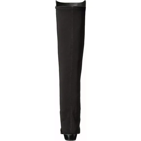 Vince Camuto Karita Women's Black Leather Pull On Over The Knee Riding Boot 5M