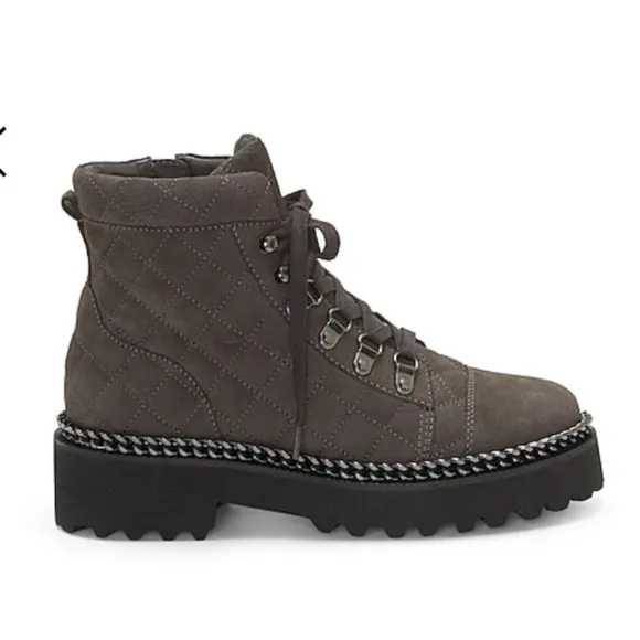 VINCE CAMUTO MAISSA QUILTED COMBAT BOOT