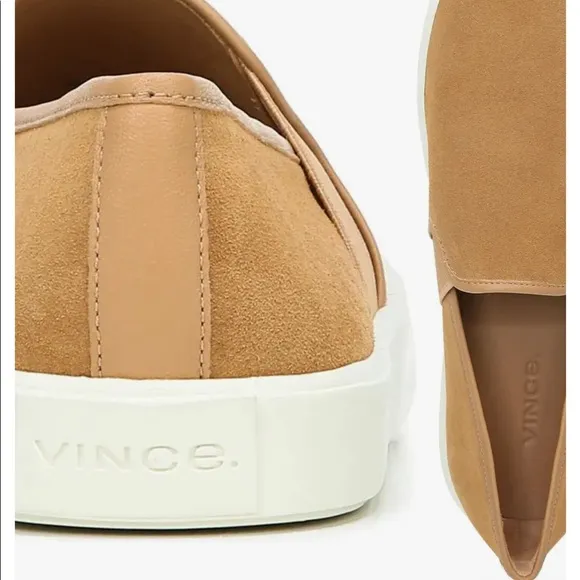 VINCE Preston Slip-On Suede Camel Color Sneakers size 10