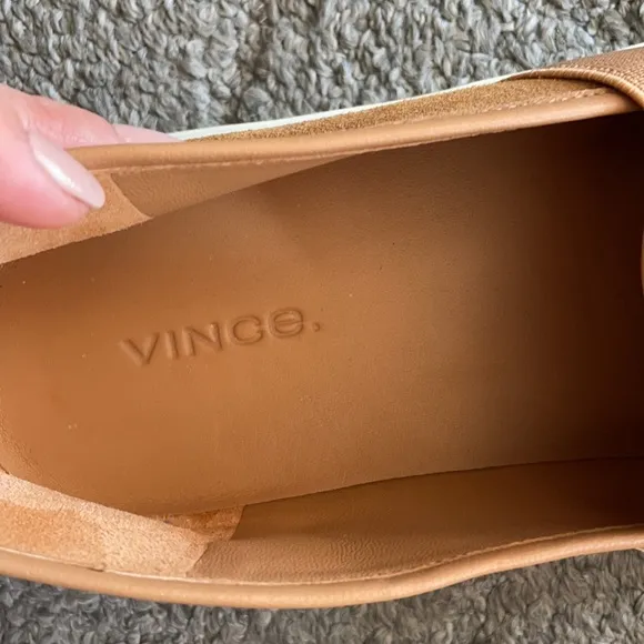 VINCE Preston Slip-On Suede Camel Color Sneakers size 10