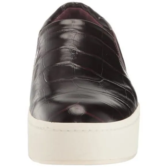 VINCE WOMENS WARREN PLATFORM SLIP ON FASHION SNEAKER PLUM WINE 11 M