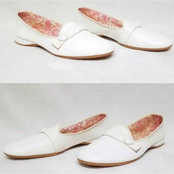 VINTAGE 68 Daniel Green Happy Pearl Leather Flats