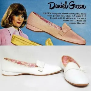 VINTAGE 68 Daniel Green Happy Pearl Leather Flats