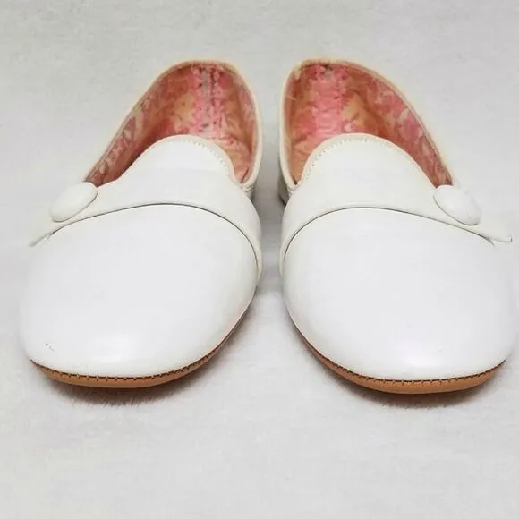 VINTAGE 68 Daniel Green Happy Pearl Leather Flats