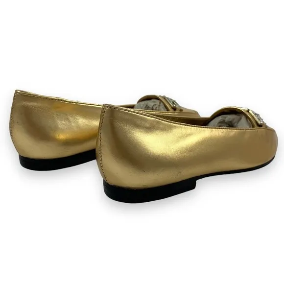 Vintage FRANCO SARTO gold leather loafers
