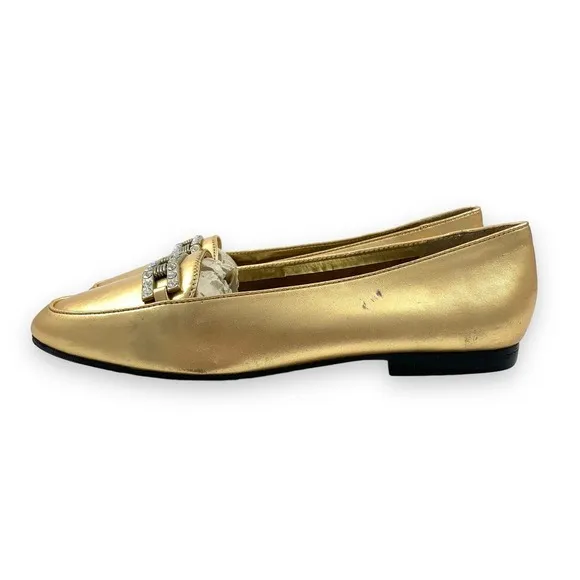 Vintage FRANCO SARTO gold leather loafers