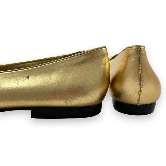 Vintage FRANCO SARTO gold leather loafers