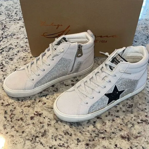 Vintage Havana DYNO HIGH MULTI SPARKLE High Top Fashion Sneakers Size 8.5 NIB