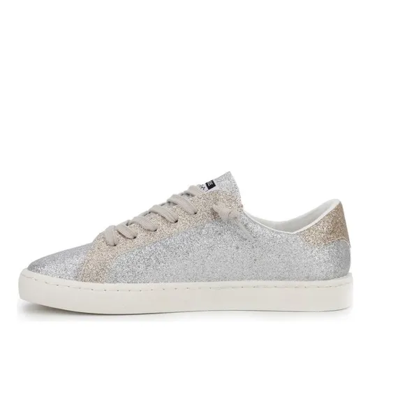 Vintage Havana Matt Silver Glitter Bianca Sneaker Women’s Size 7.5 Star Logo