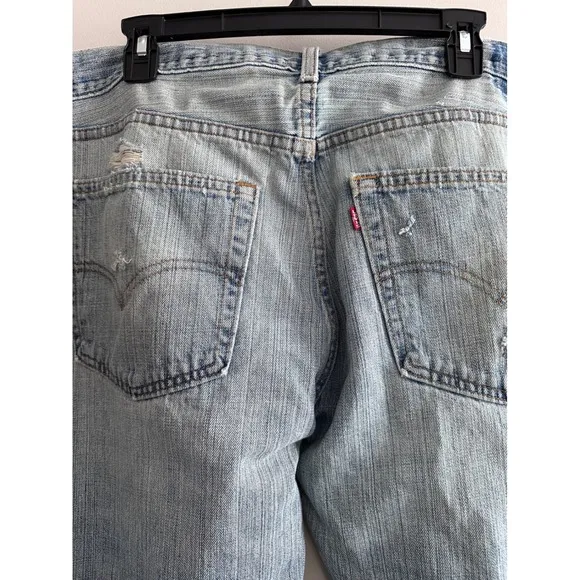 Vintage Levis 529 Low Rise Straight Leg Distressed Denim Jeans W38 L34