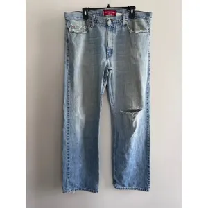 Vintage Levis 529 Low Rise Straight Leg Distressed Denim Jeans W38 L34