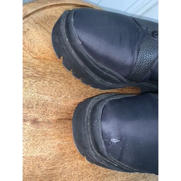 Vionic Janara Women's Black Quilted Ankle‎ Boots Size 9 Water Repellent