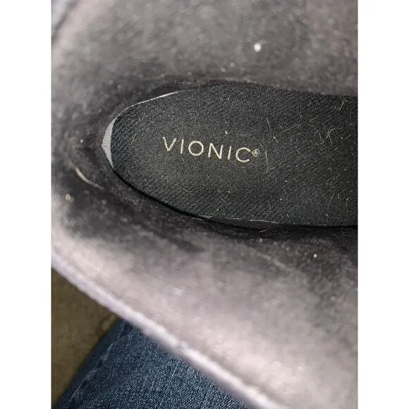Vionic Janara Women's Black Quilted Ankle‎ Boots Size 9 Water Repellent