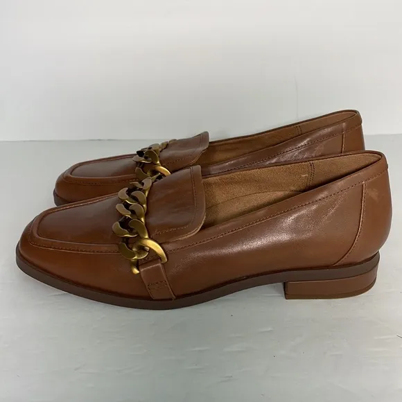 Vionic Women’s Mizelle Leather Comfort Loafers Brown 7.5
