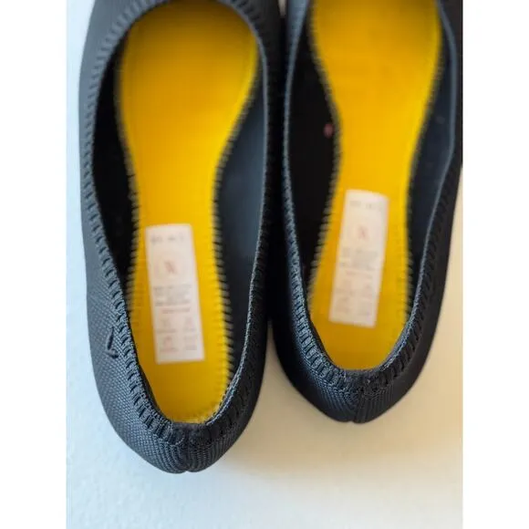 Vivaia Aria 5 Pointed Toe Flats Black Comfort Shoes 41.5, US 10
