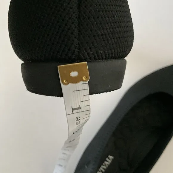 Vivaia Flats Size 42 US 10.5M Black Point-toe Slip-on Washable Travel