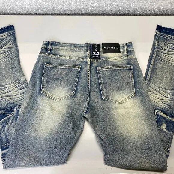 Waimea Men's Skinny Stacked Jeans – Size 36 – Blue – NWT