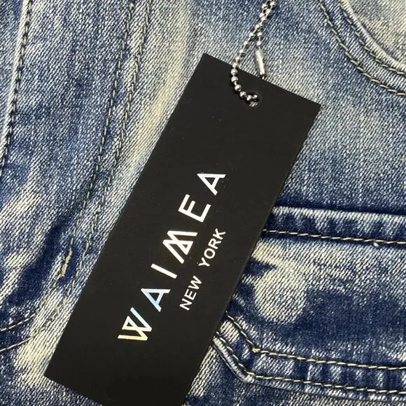 Waimea Men's Skinny Stacked Jeans – Size 36 – Blue – NWT