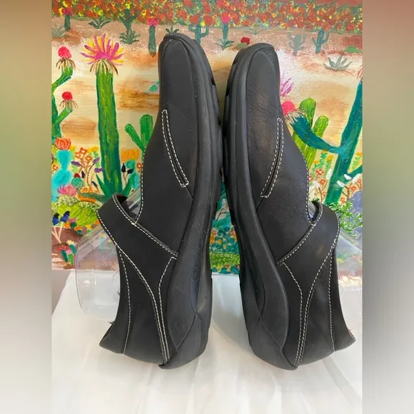 Wolky Black Leather Mary Jane Velcro Strap, Square Toe, Women’s Size 42 EU/11 US