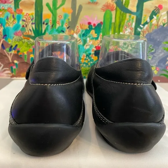 Wolky Black Leather Mary Jane Velcro Strap, Square Toe, Women’s Size 42 EU/11 US