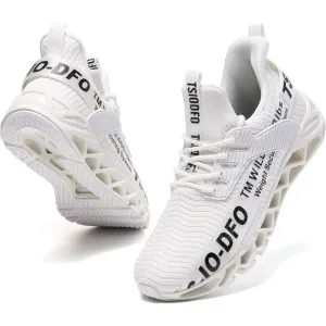 Women White Athletic Shoes Walking Running Shoes Non-Slip Fashion Sneakers