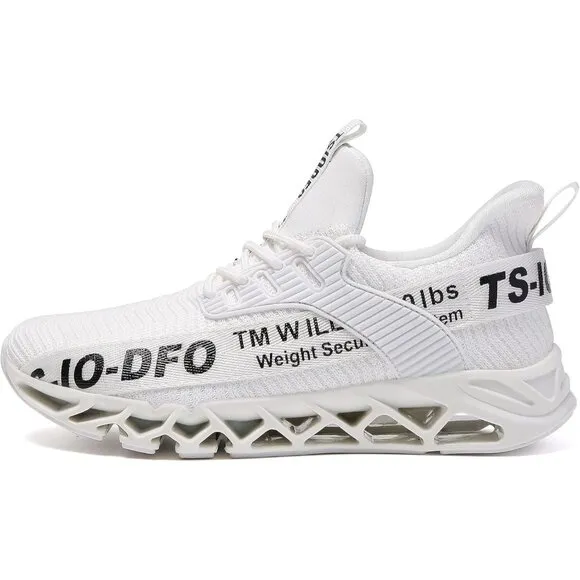 Women White Athletic Shoes Walking Running Shoes Non-Slip Fashion Sneakers