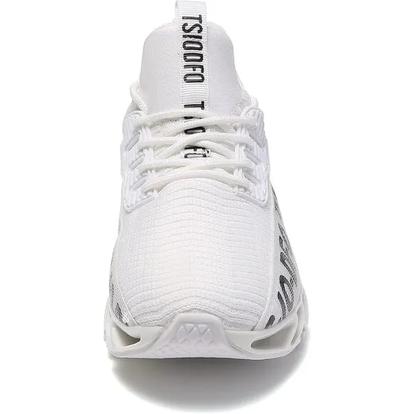 Women White Athletic Shoes Walking Running Shoes Non-Slip Fashion Sneakers