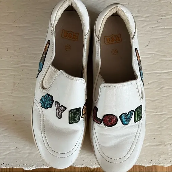 Women's Ash Jess Yes Love Embroidered Sneakers Size 6.5/37