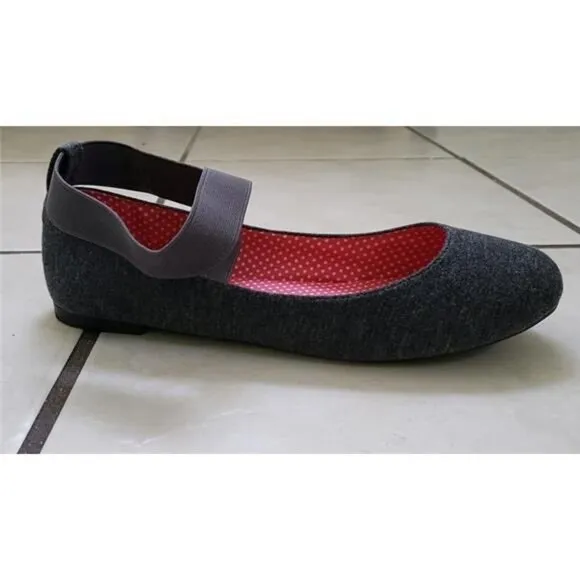 Women's Ballet Flats Elastic Ankle Strap Slip-On Shoes Size 9