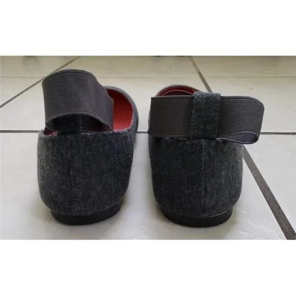 Women's Ballet Flats Elastic Ankle Strap Slip-On Shoes Size 9