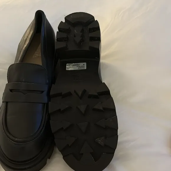 Women's Black Chunky Loafers