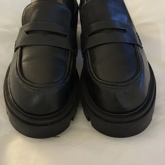 Women's Black Chunky Loafers