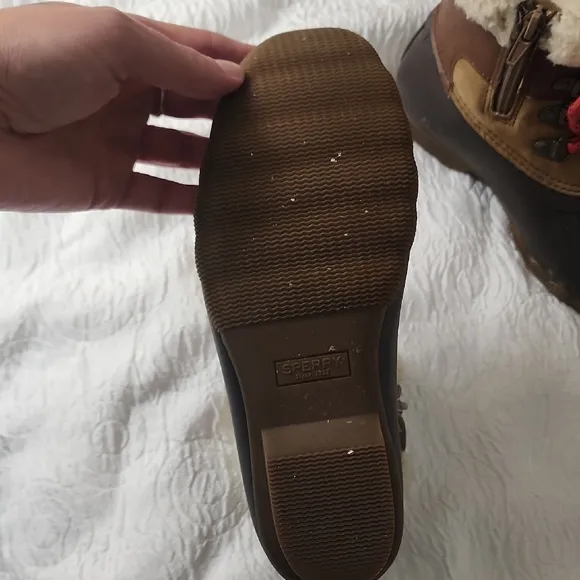 Women's Brown and Black Winter Boots