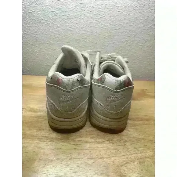 Women's Nike Air Max 1 Floral Desert Sand Camo Sneakers - Size 7.5,