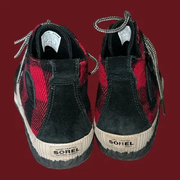 Women’s Sorel Out N About Plus Buffalo Plaid Boots Size 8