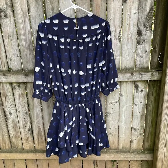 Zadig &amp; Voltaire Rooka Dot Mini Silk Dress washable Marine XS